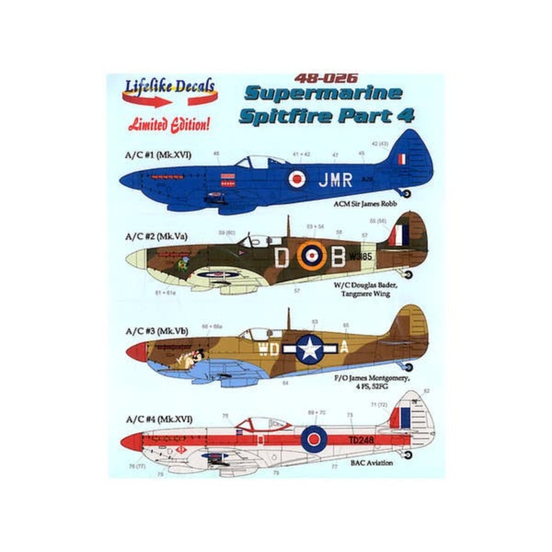 1/48 Supermarine Spitfire Part 4 Japanese Edition Decal