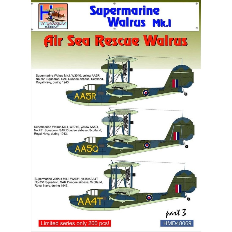 1/48 Supermarine Walrus Mk.I Part 3 Air Sea Rescue