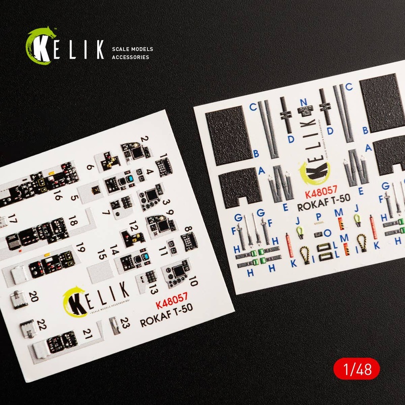 1/48 T-50 ROKAF interior 3D decals for Academy kit