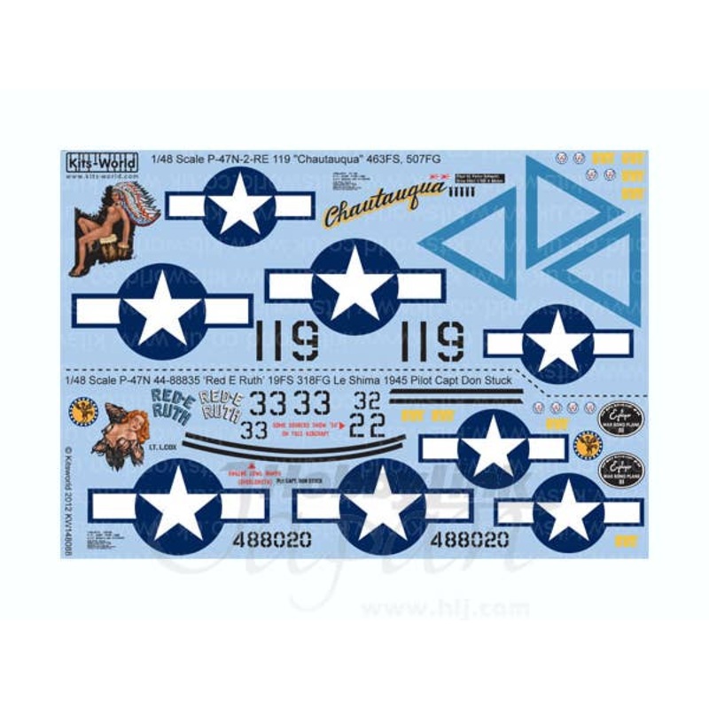 1/48 U.S.Army P-47N Thunderbolt Chautauqua & Red E Ruth