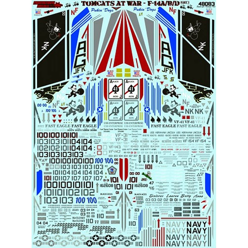 1/48 USN F-14A/B/D Tomcat at War Part.1 (for Tamiya)