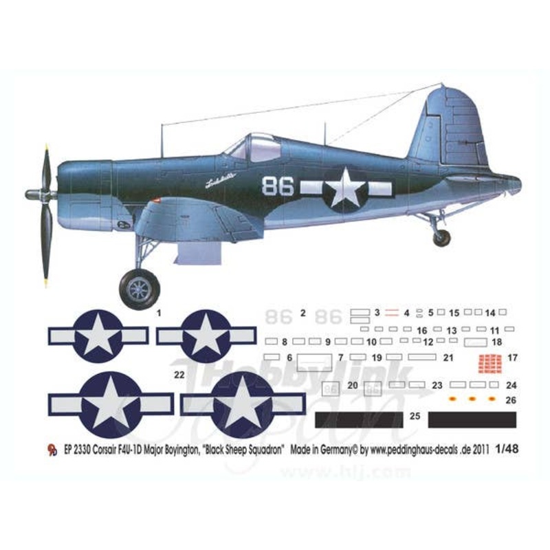 1/48 Corsair F4U-1D Pappy Boyington "Black Sheep Squadron"