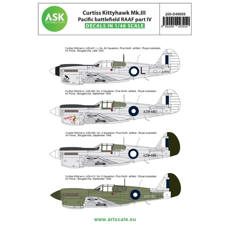 1/48 Curtiss Kittyhawk Mk.III Pacific Battlefield RAAF part IV
