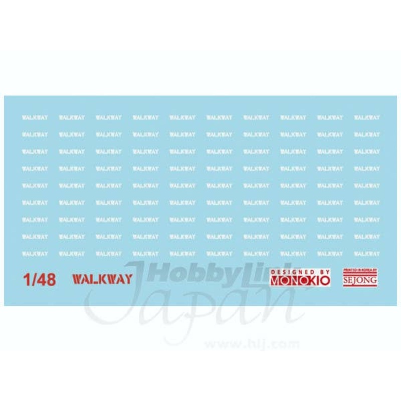 1/48 Dry Transfer Data Stencil WALK WAY