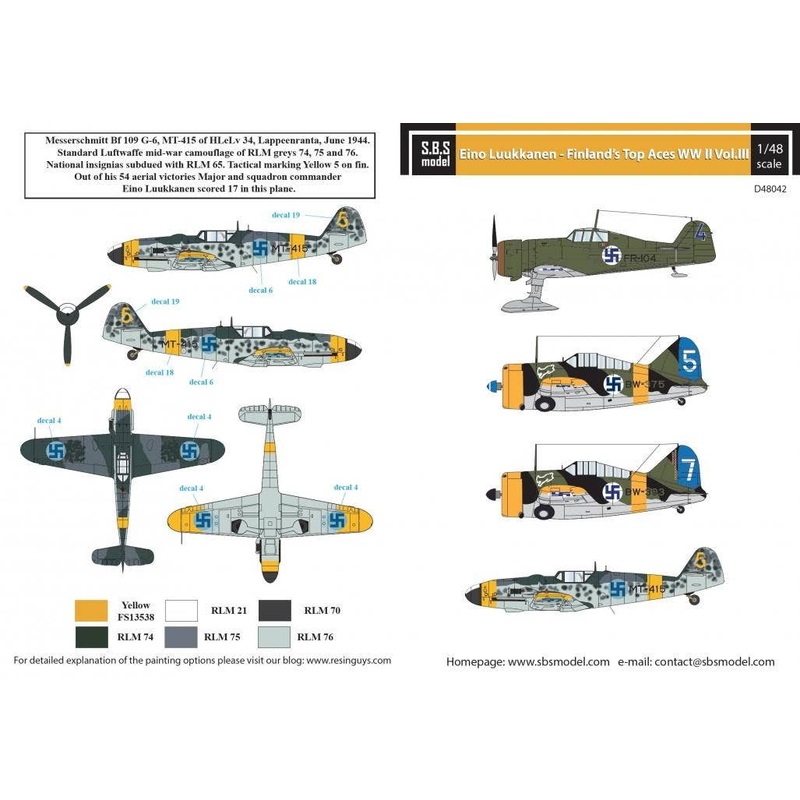 1/48 Eino Luukkanen - Finland's Top Ace WW II Vol.III