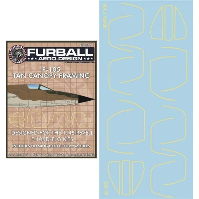 1/48 F-105D/F/G Tan Canopy Seals