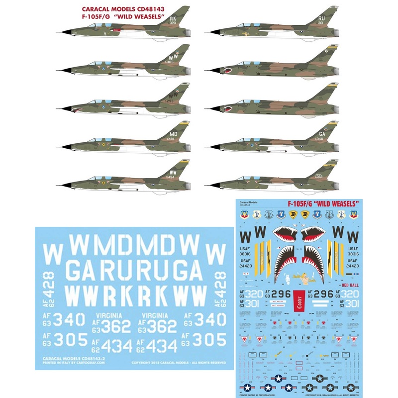 1/48 F-105F/G Wild Weasels