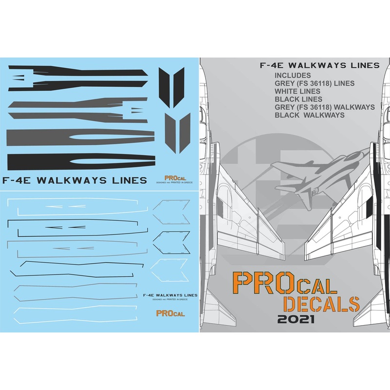 1/48 F-4E / F-RF Phantom II Walkway Decal