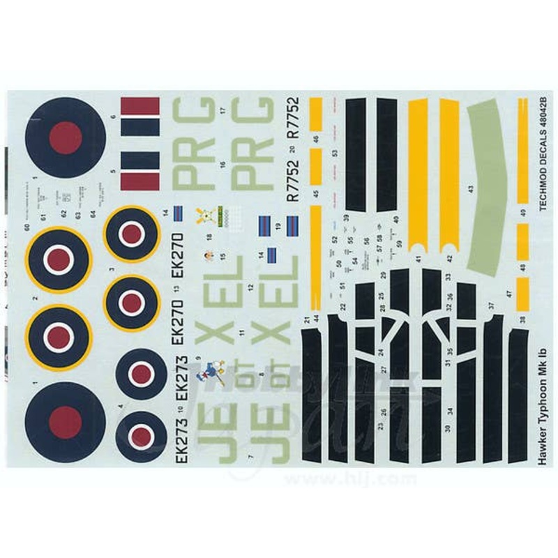 1/48 Hawker Typhoon Mk.Ib Decals