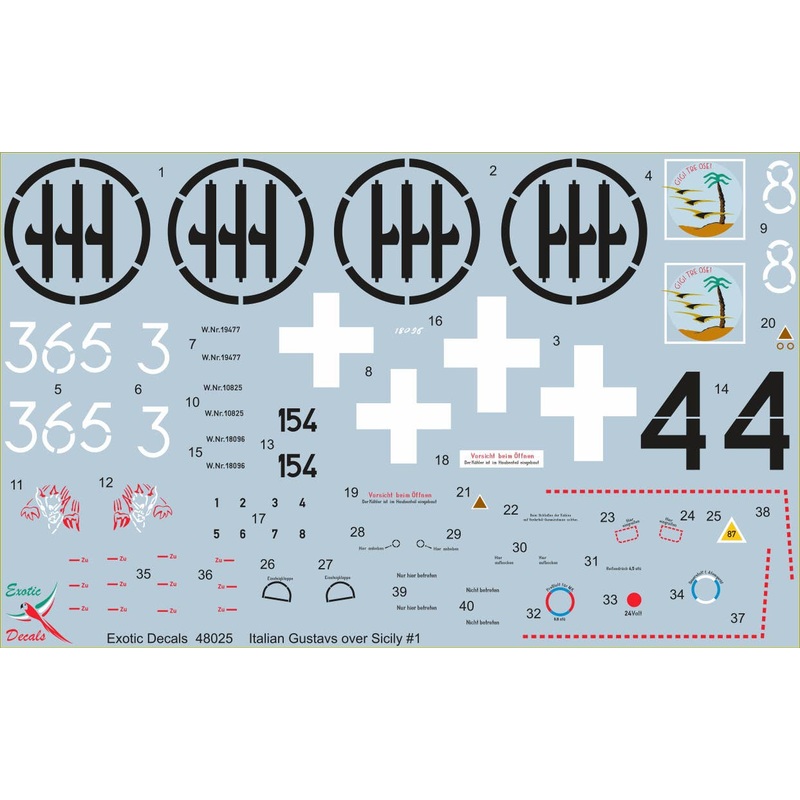 1/48 Italian Gustavs over Sicily 1 Bf 109G in Regia Aeronautica, part 1