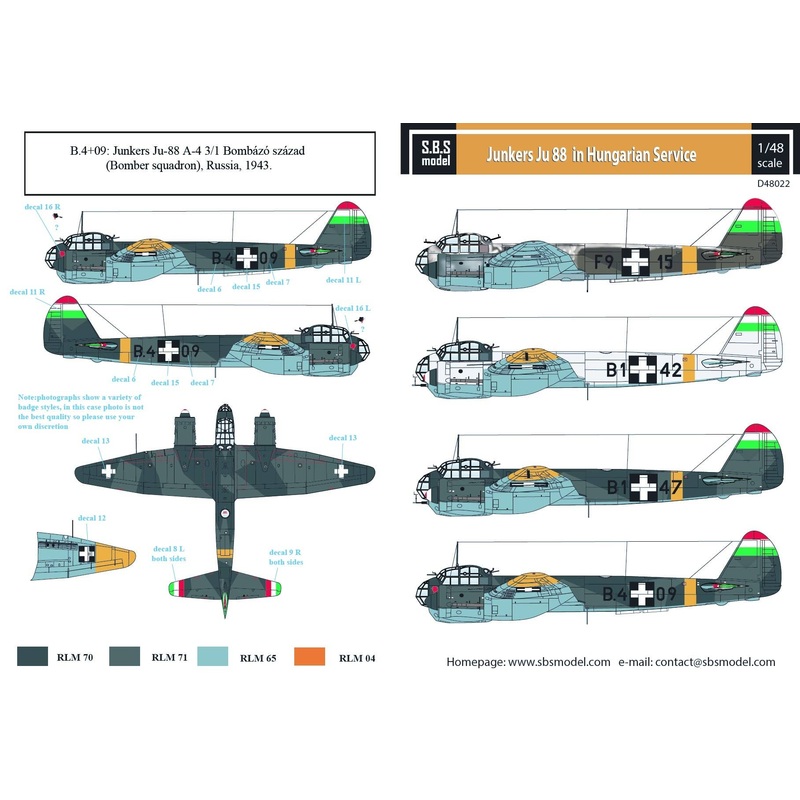 1/48 Junkers Ju 88 in Hungarian Service