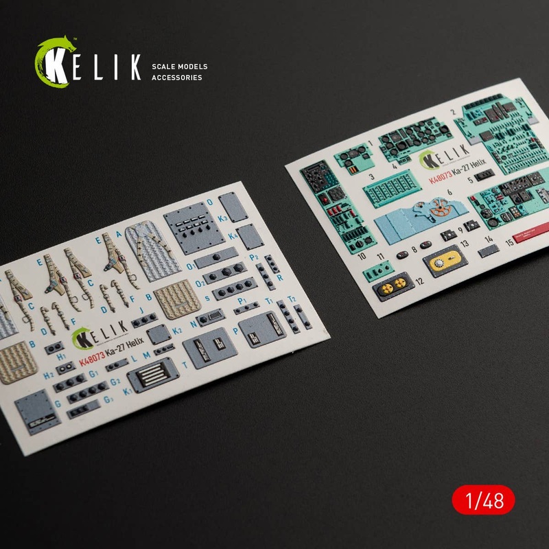 1/48 Ka-27 Helix interior 3D decals for HobbyBoss kit