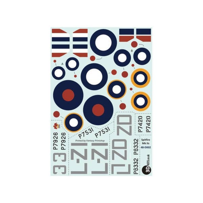 1/48 Mk II Spitfires UK Based 1940-42 Decals