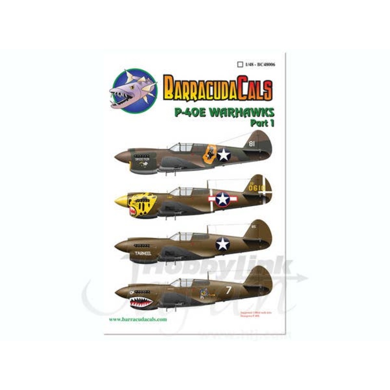 1/48 P-40E Warhawks Part 1 Decals