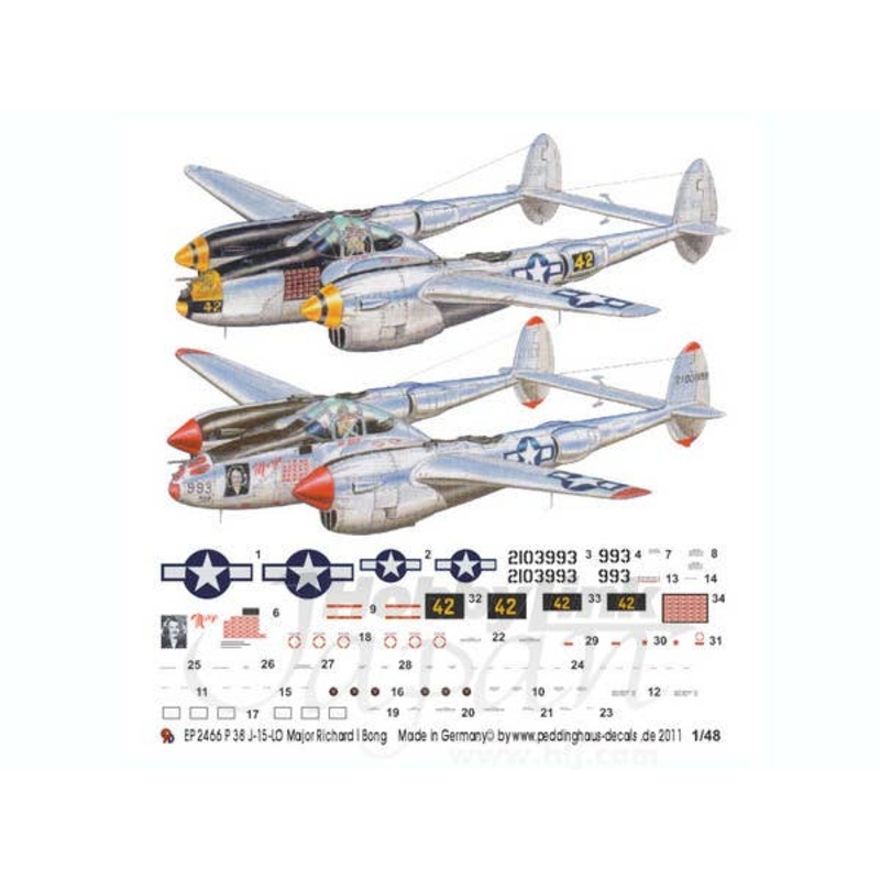 1/48 P38J-15-LO Richard Bong