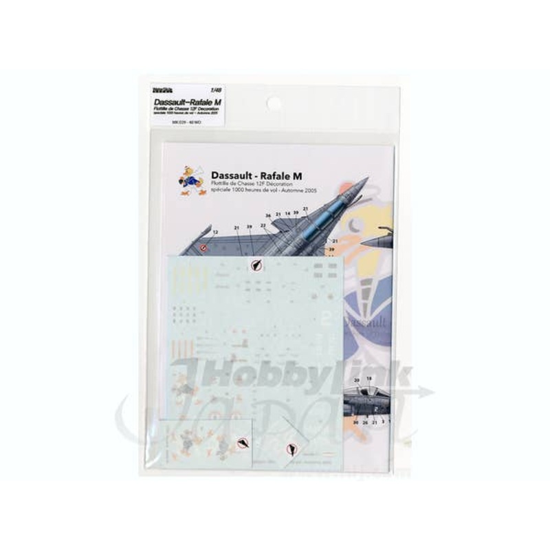 1/48 Rafale M Flottille de Chasse 12F Decoration Speciale 1000 heures