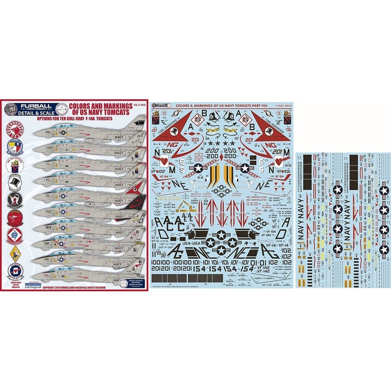 1/48 USN F-14 Tomcats Colors & Markings Part VIII