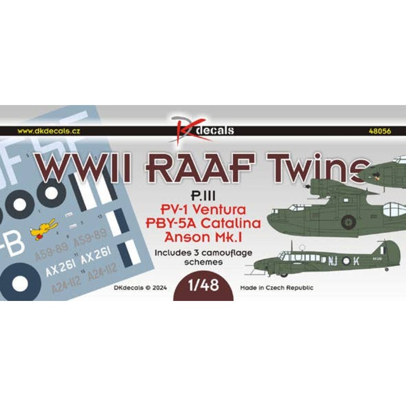 1/48 WWII RAAF Twins Pt.3: Ventura, Anson, Catalina