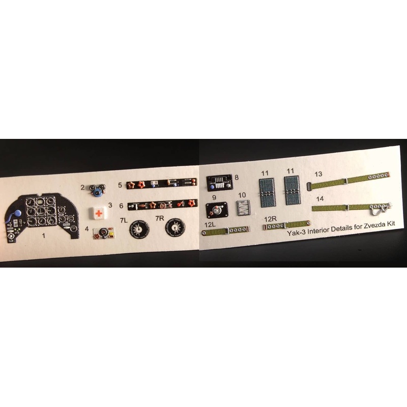 1/48 Yak-3 Interior 3D Decal (for Zvezda)