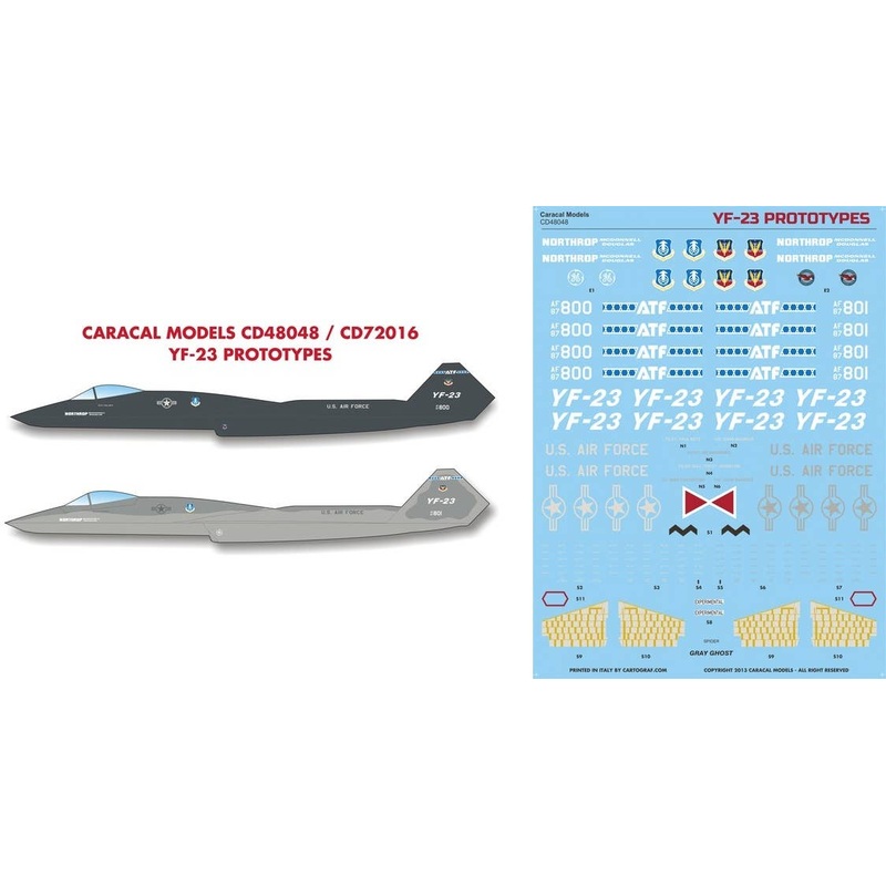 1/48 YF-23 Prototypes
