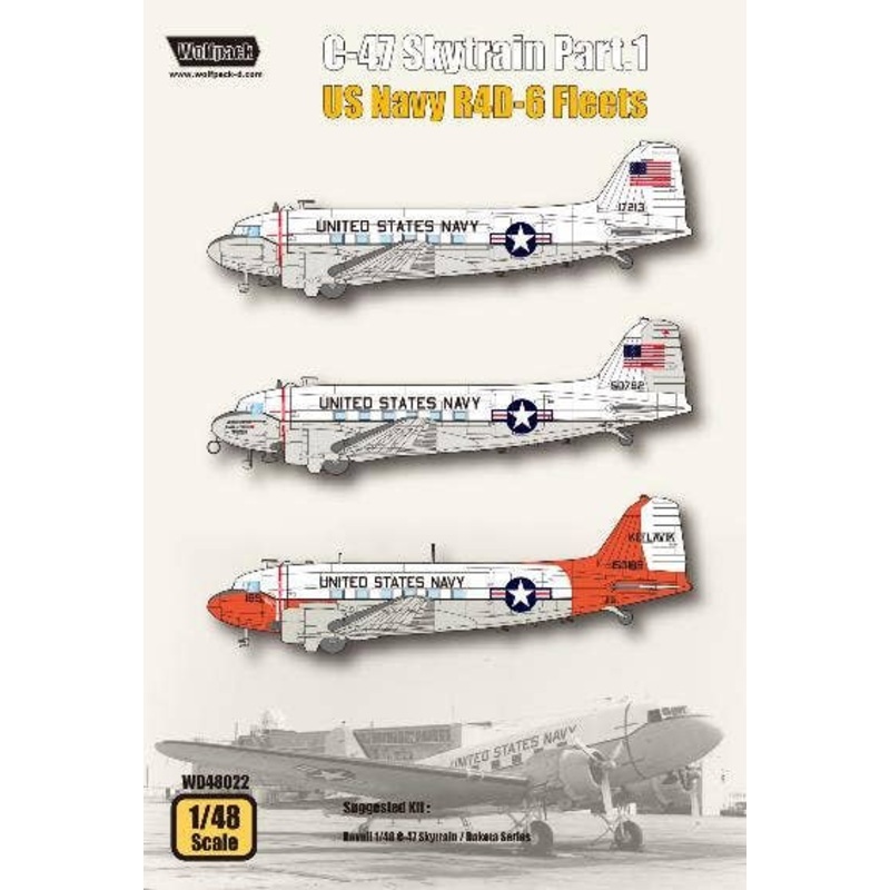 C-47 Skytrain Part 1 US Navy R4D-6 Fleets (for 1/48 Revell)