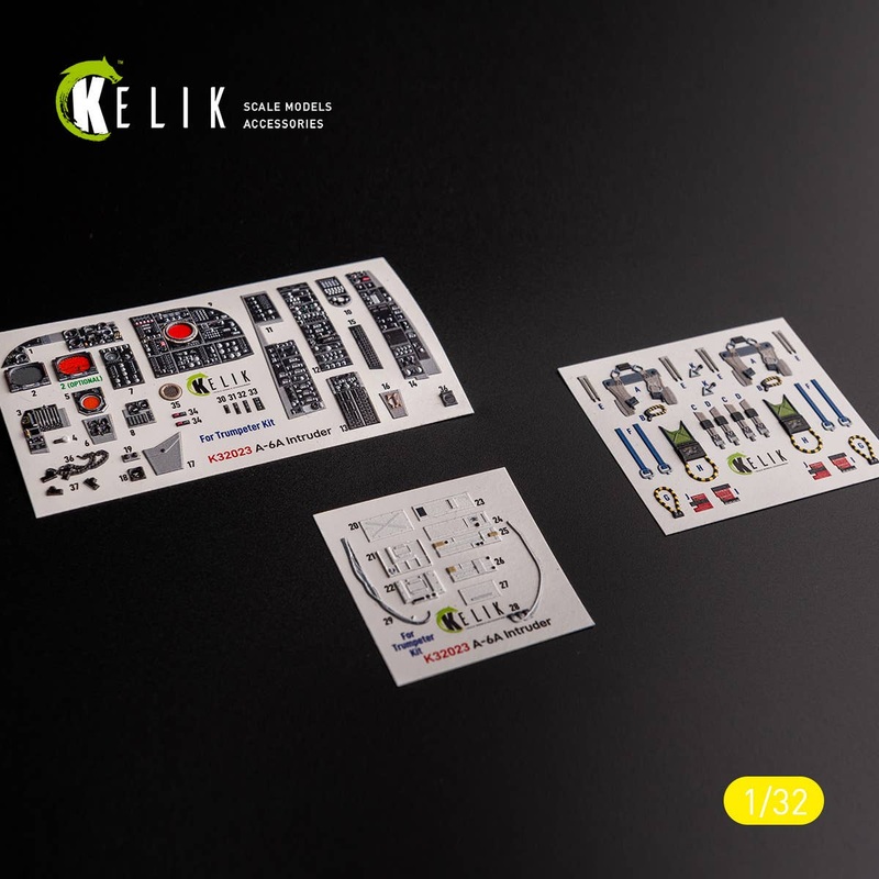 1/32 A-6A Intruder - interior 3D decals for Trumpeter kit