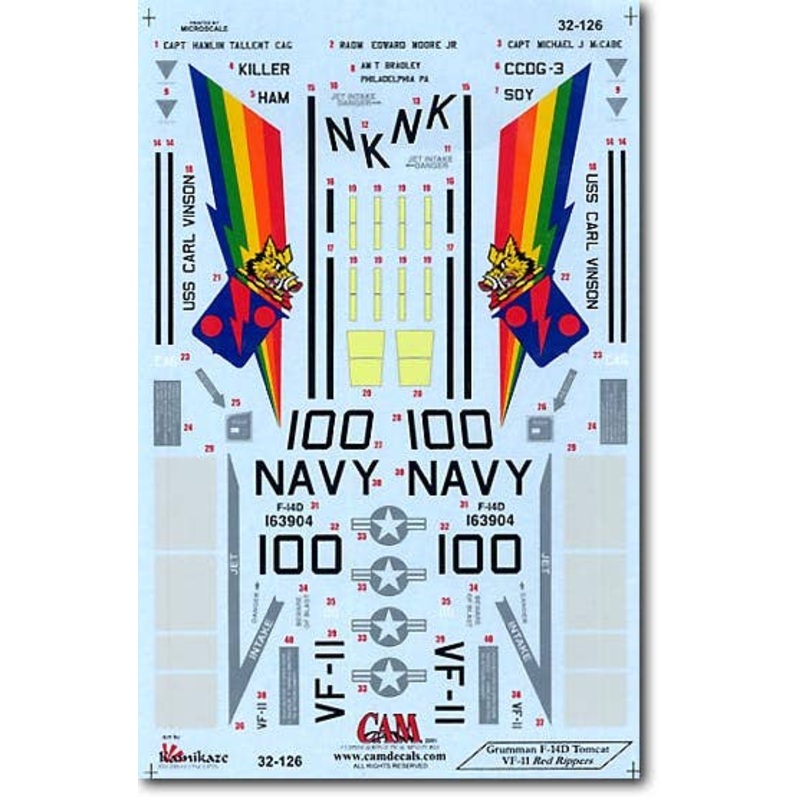 1/32 F-14D VF-11 Red Rippers '96