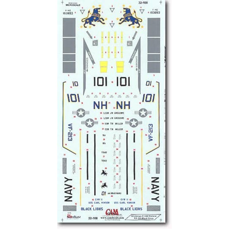 1/32 F-14D VF-213 Black Lions