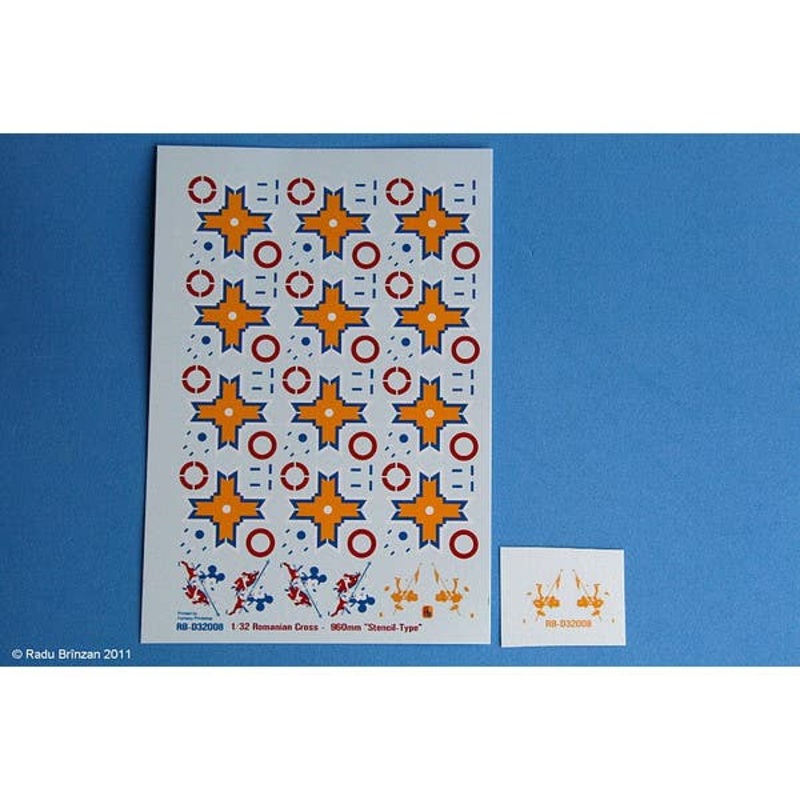 1/32 Romanian Cross 960mm Stencil Type