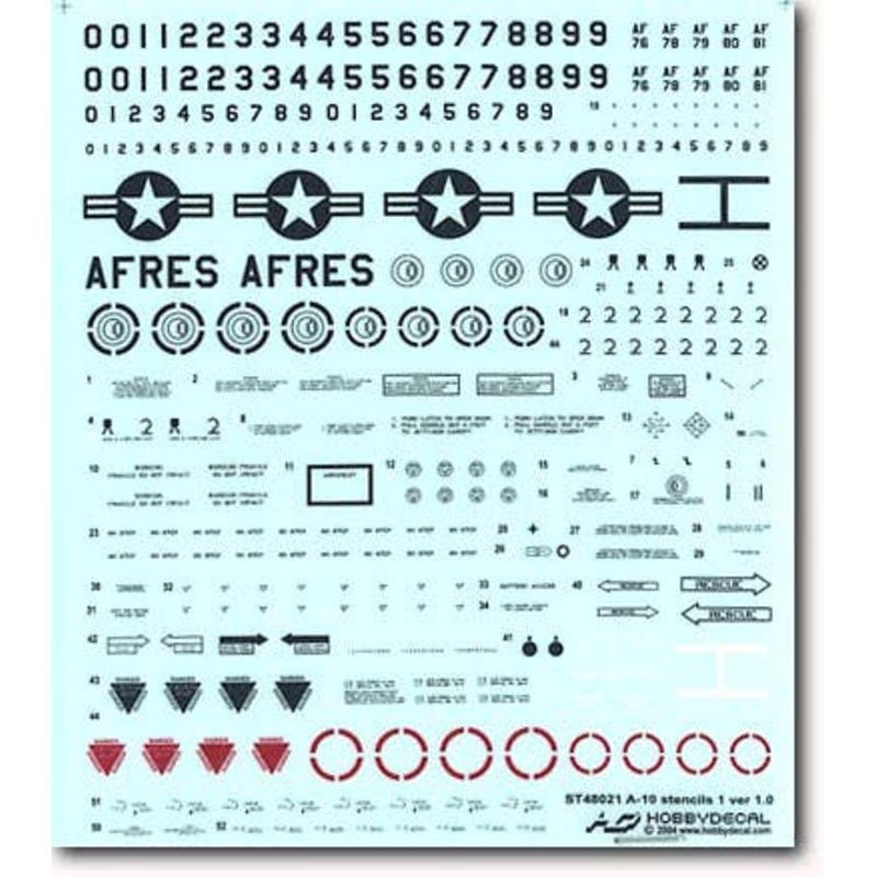 1/48 A-10 Stencils 1 ver 1.0