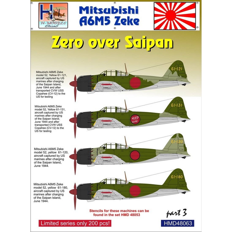 1/48 A6M5 Zeke over Saipan, Pt.3