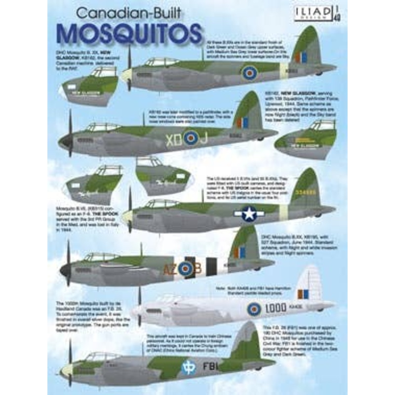 1/48 Canadian-built Mosquitos