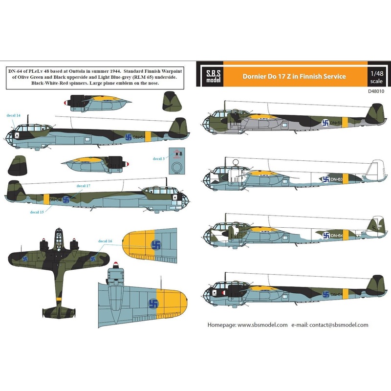 1/48 Dornier Do-17 in Finnish Service