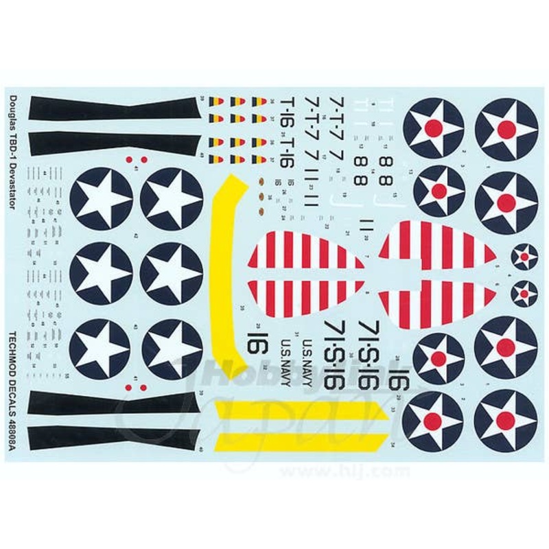 1/48 Douglas TBD-1 Devastator at War w/Canopy Mask