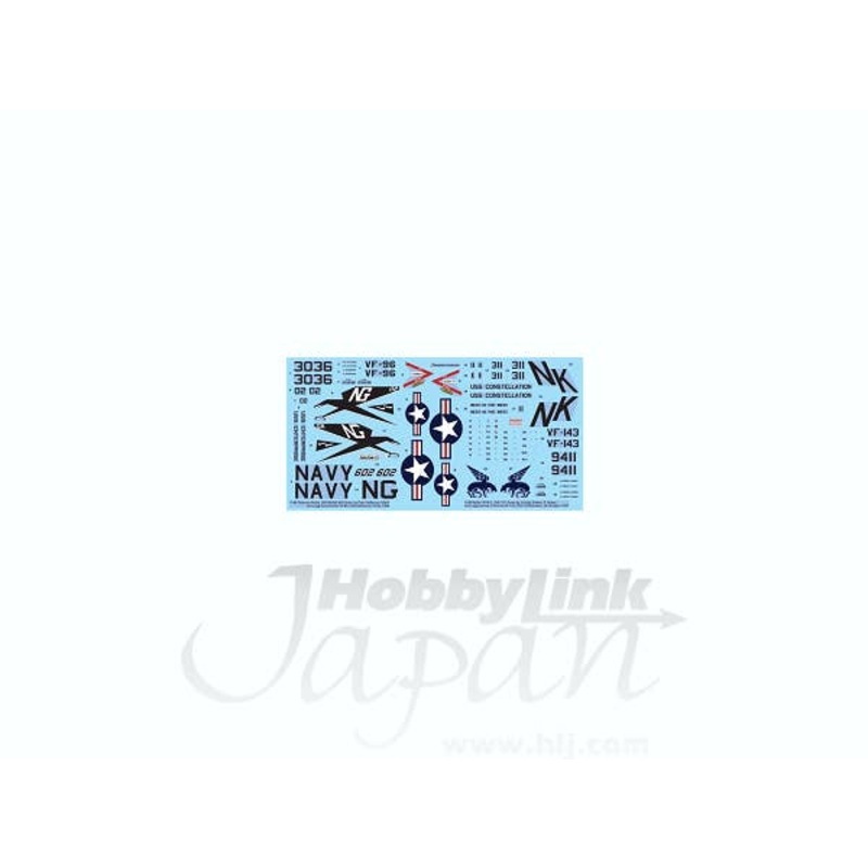 1/48 F-4B Phantom Decal Set 8: VF-96, VF-143 (Academy)