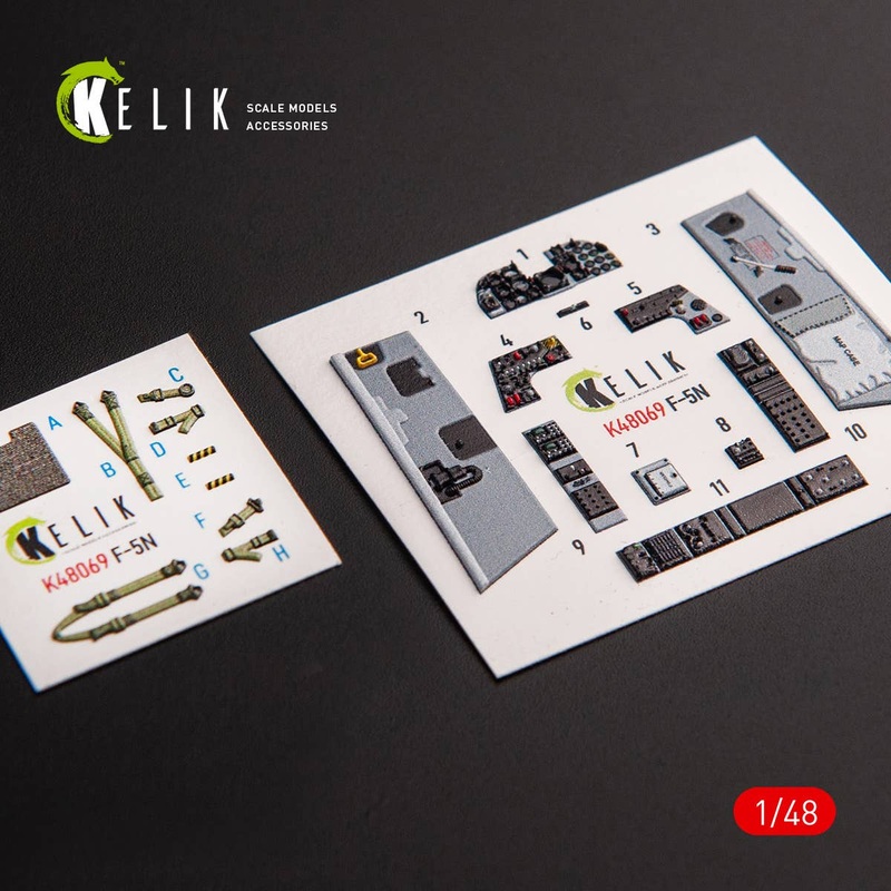 1/48 F-5N interior 3D decals for AFV Club kit