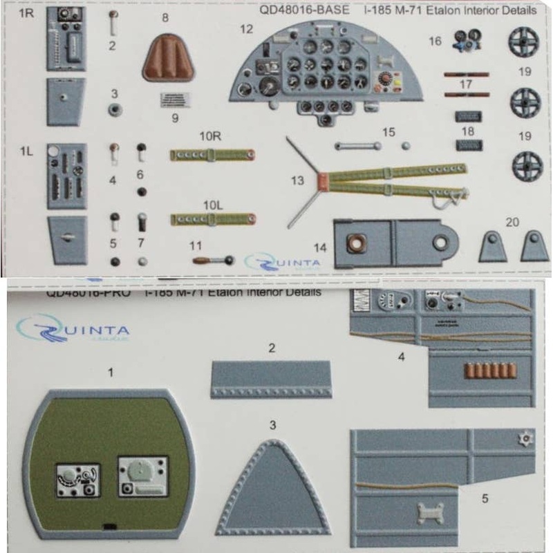 1/48 I-185 Interior 3D Decal (for ARK MODELS)