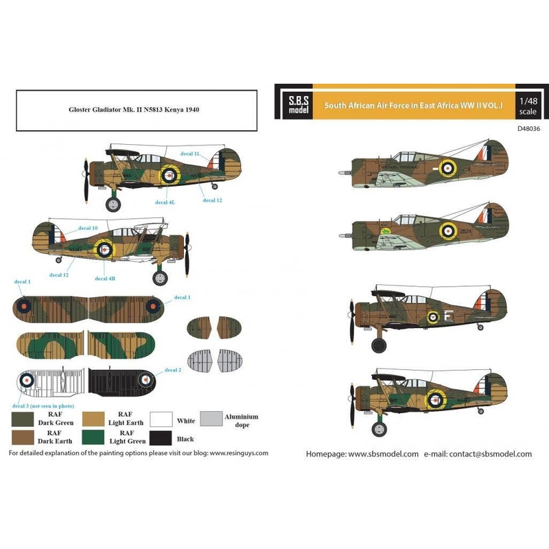 1/48 South African Air Force in East Africa WW II Vol.I