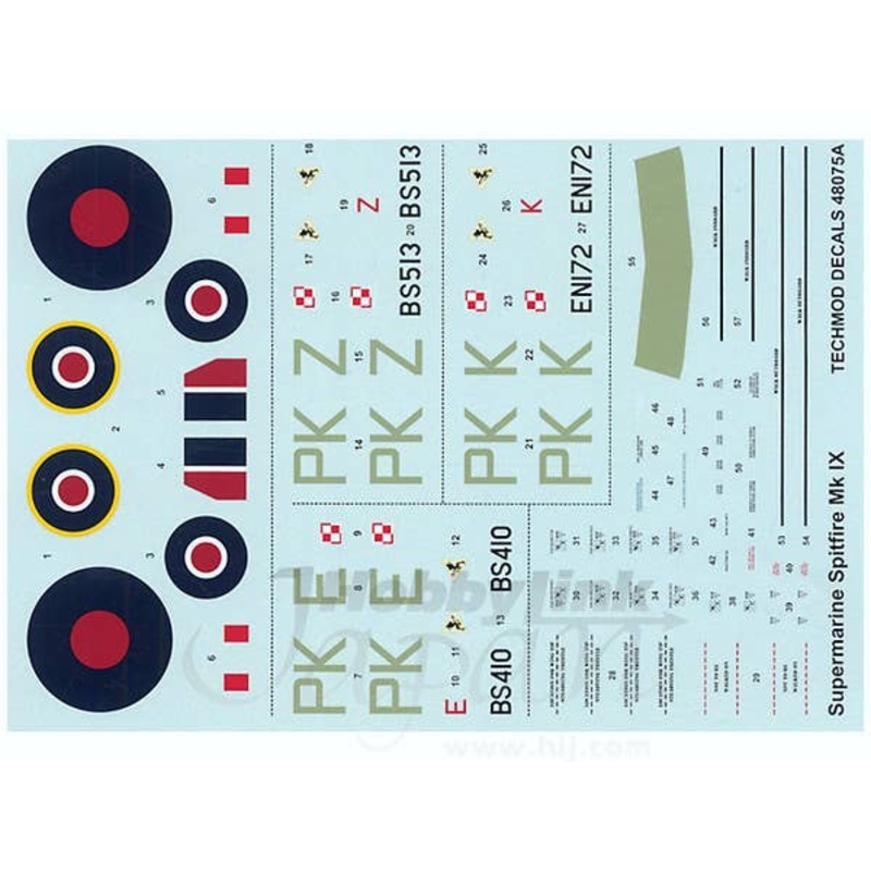 1/48 Supermarine Spitfire Mk.IX w/Canopy Mask