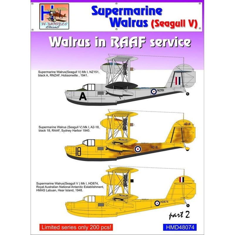 1/48 Supermarine Walrus/Seagull V in RAAF Service, Part 2