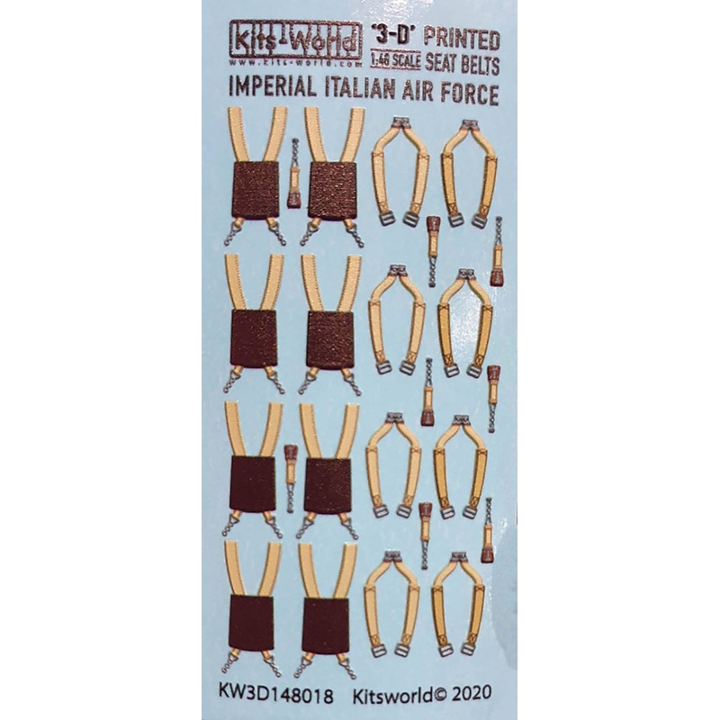 1/48 WW.II Italian Air Force Fighter Seatbelt Detail Up 3D Decal