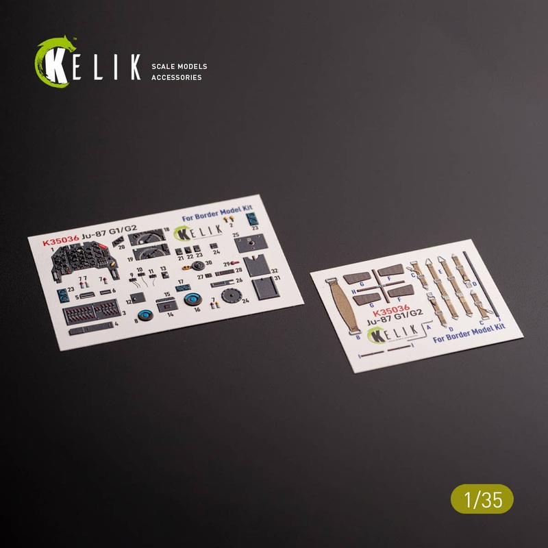 Ju87G-1/G-2 - interior 3D decals for Border Models kit (for. Border Models)