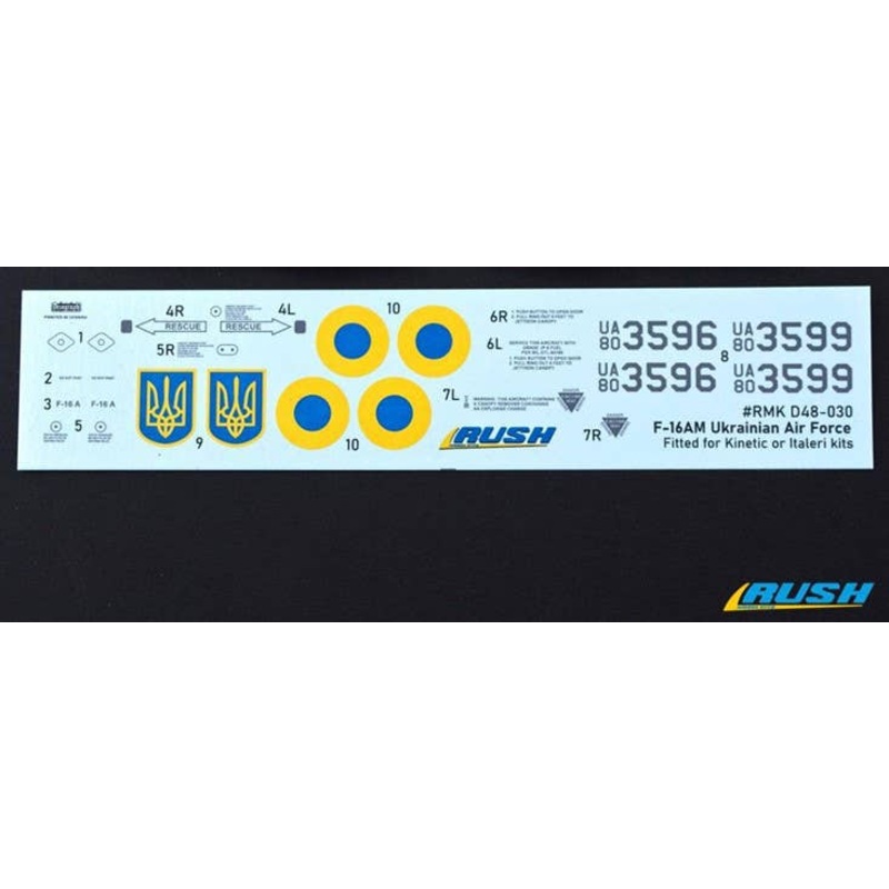 1/144 F-16A Ukrainian Air Forces (arrival set, decal for 2 kits)