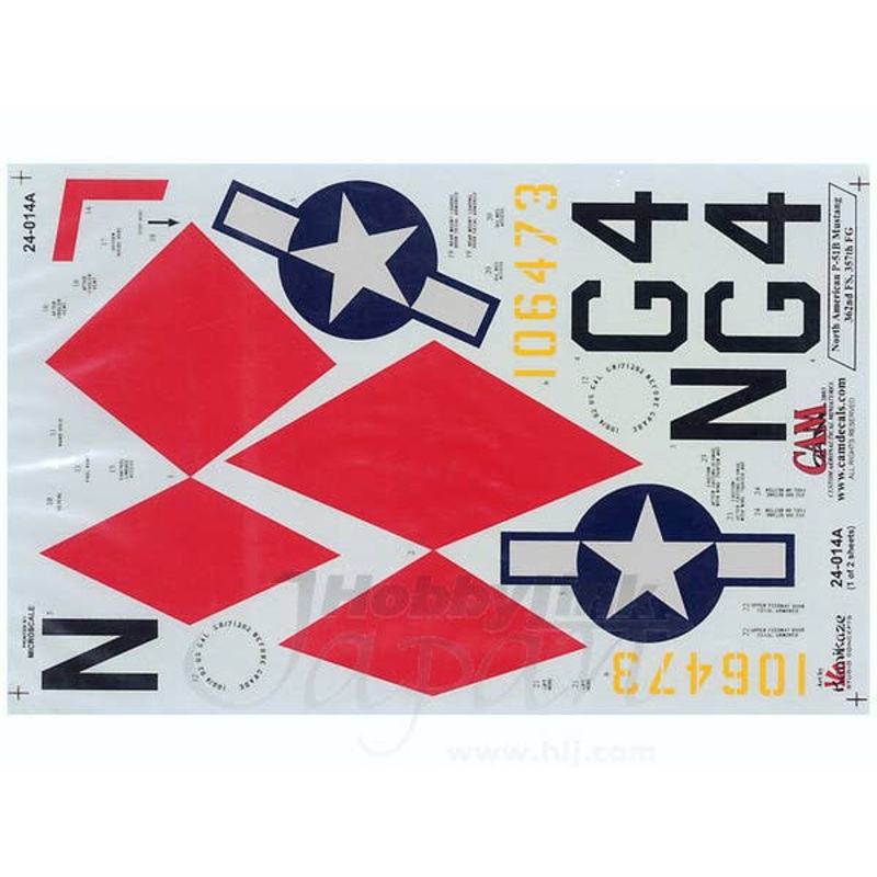 1/24 P-51B Mustang 362nd FS, 357th FG