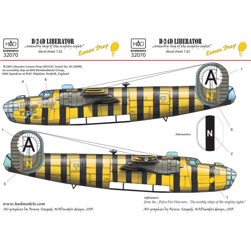 1/32 B-24D Lemon Dropp Decal