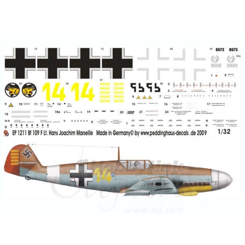 1/32 Bf109F Hans Joachim Marseille