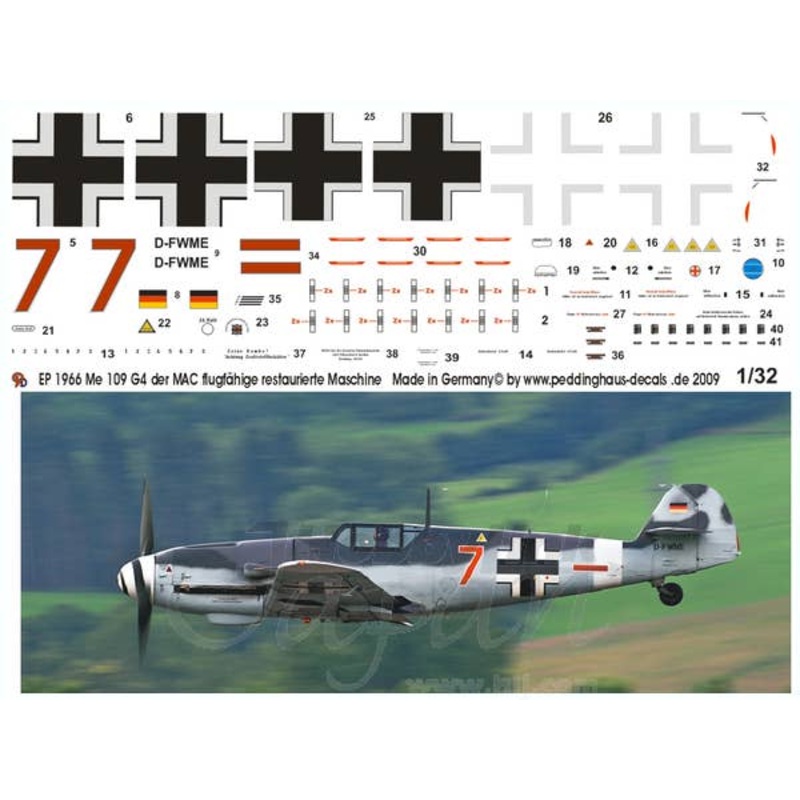 1/32 Bf109G4 MAC Restored Aircraft