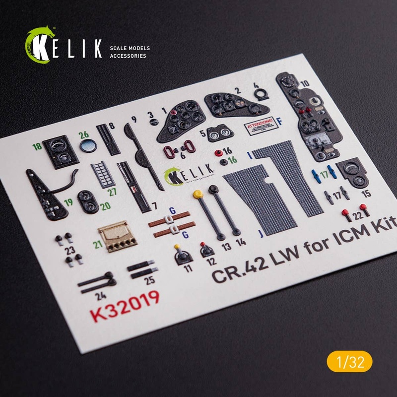 1/32 CR.42 LW - Interior 3D Decal for ICM kit