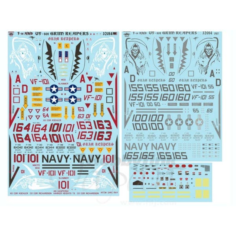 1/32 F-14A/B/D Tomcat VF-101 Grim Reapers Decals