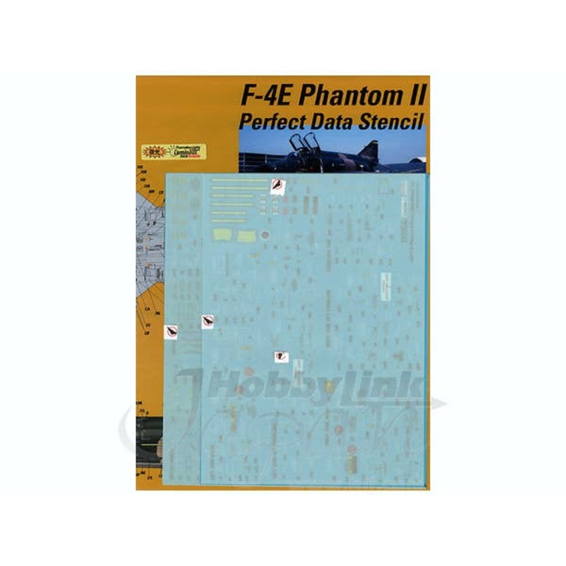 1/32 F-4E Phantom II USAF Perfect Data Stencil (EasyCal)